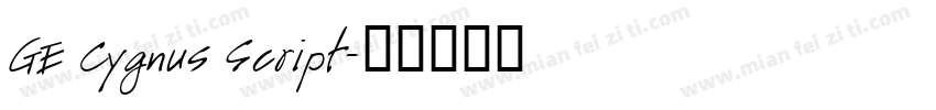 GE Cygnus Script字体转换